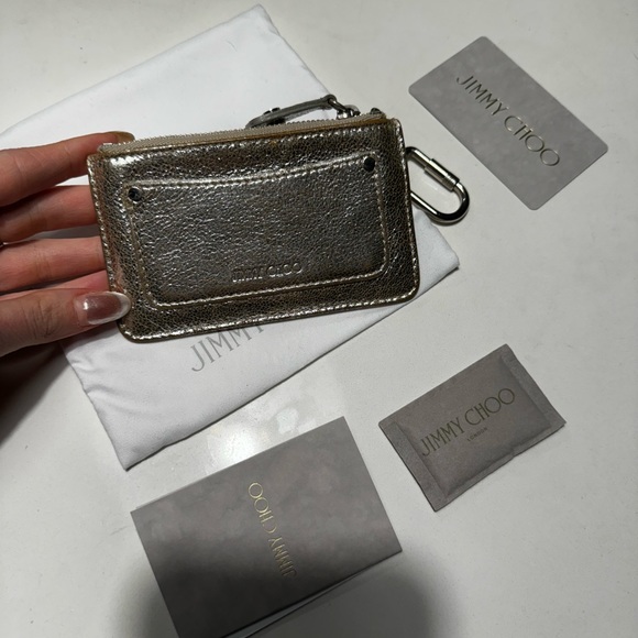 COPY - JIMMY CHOO SILVER STAR COUNTY Pouch - Picture 4 of 6